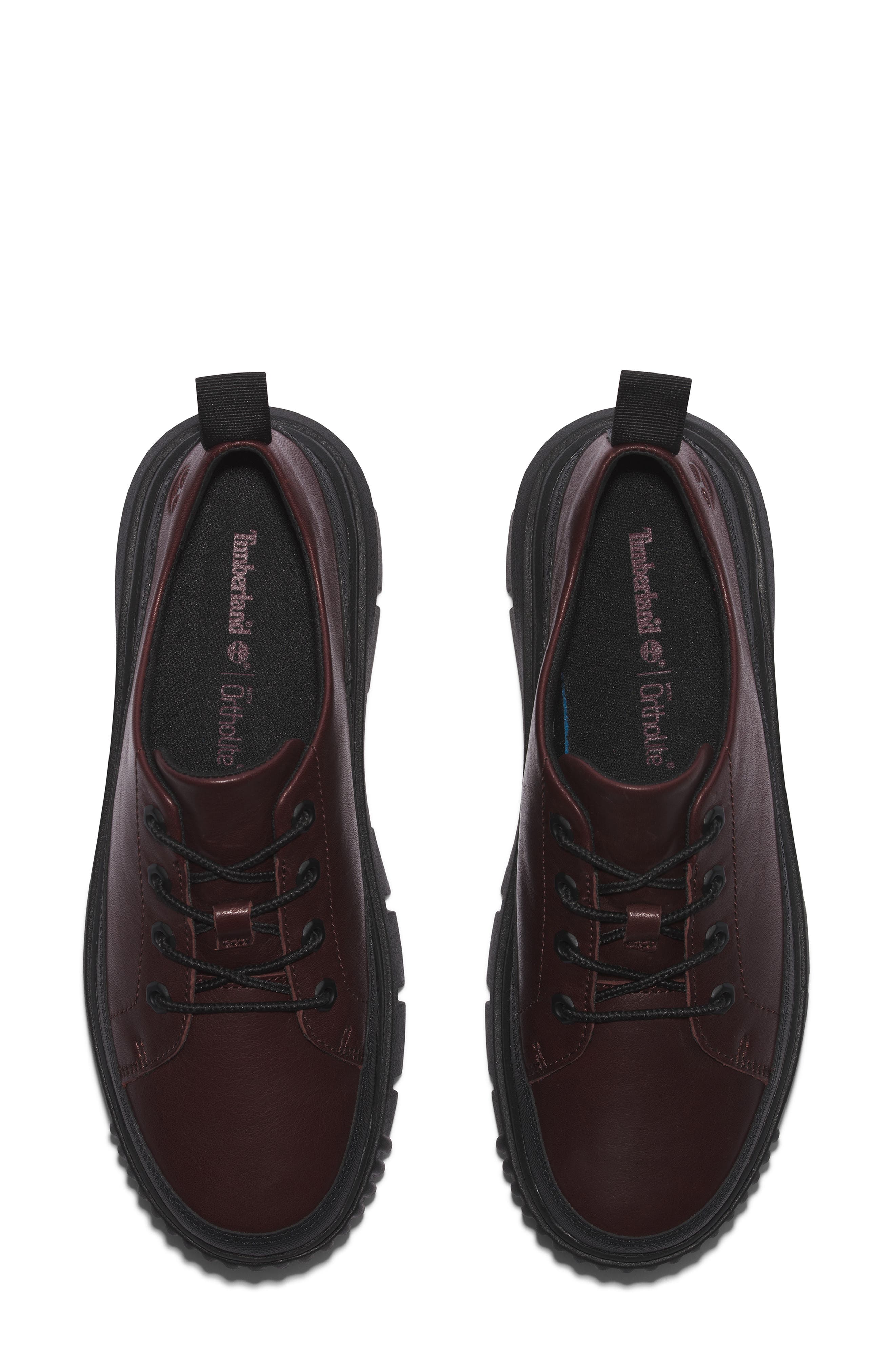 Timberland Greyfield Leather Platform Sneaker, Alternate, color, Burgundy Full Grain