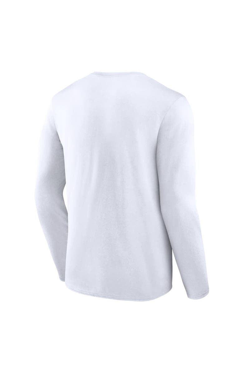 FANATICS Men's Fanatics  White Cincinnati Reds Press Box Long Sleeve T-Shirt, Alternate, color, 