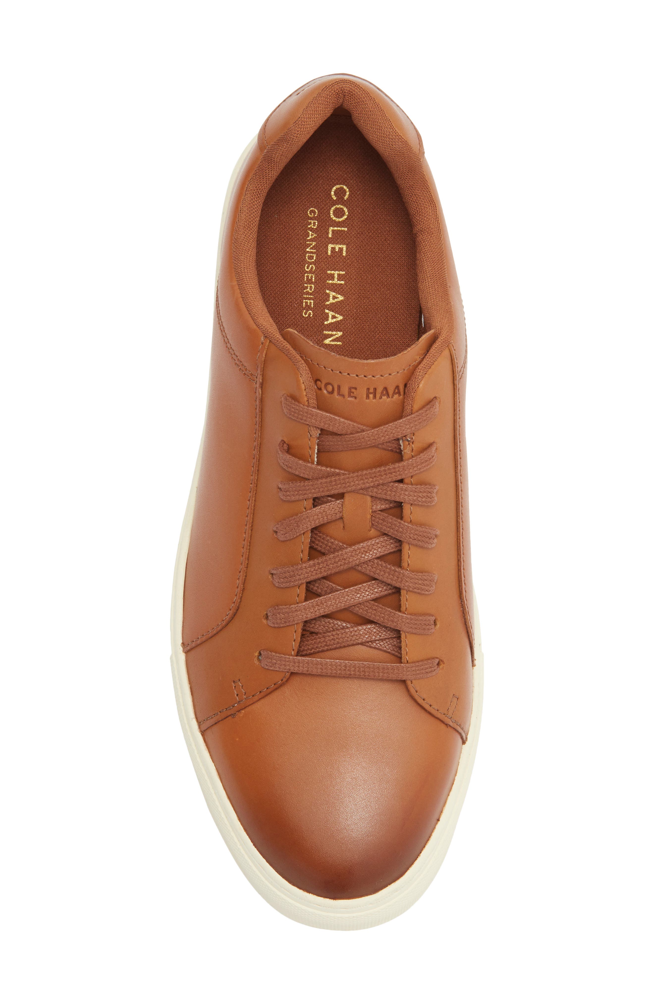 Cole Haan Grand Series Jensen Leather Low Top Sneaker, Alternate, color, British Tan