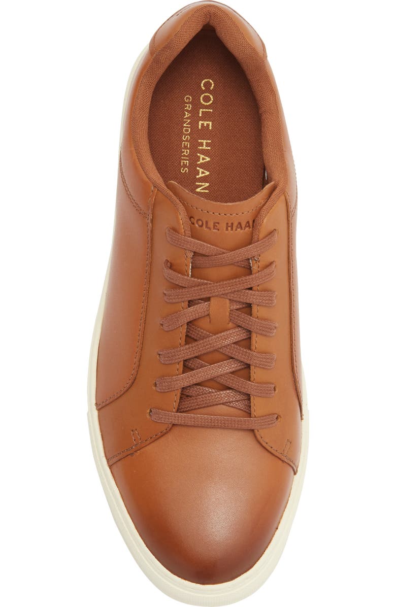 Cole Haan Grand Series Jensen Leather Low Top Sneaker, Alternate, color, British Tan