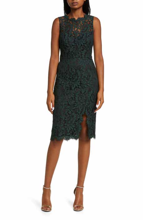 Eliza J Sleeveless Lace Sheath Dress
