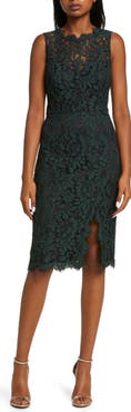 Eliza J Sleeveless Lace Sheath Dress