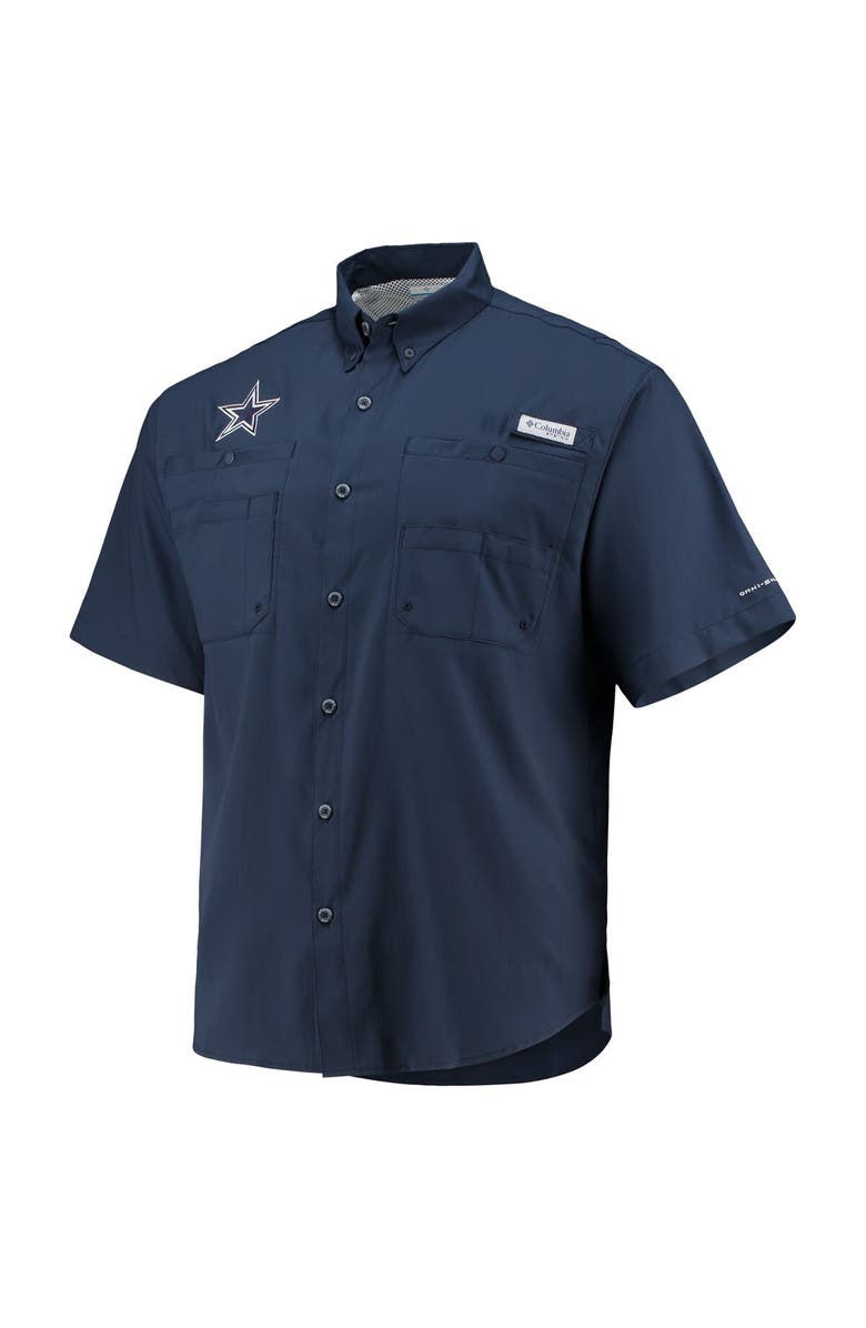 Columbia Men's Columbia Navy Dallas Cowboys Tamiami Omni-Shade Button-Down Shirt, Alternate, color, Navy