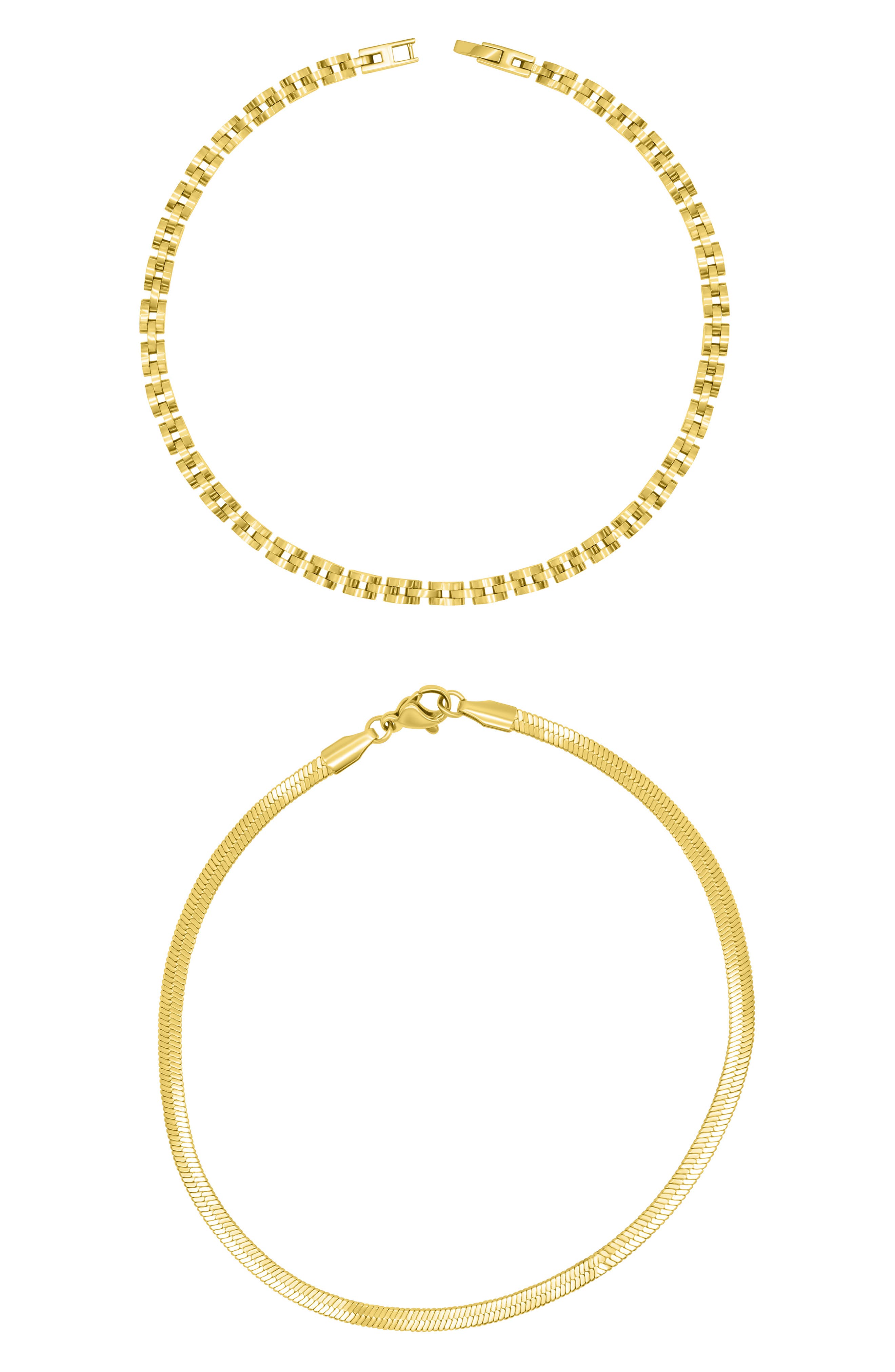 Image showcasing Adornia Two-Piece Anklet Set | Nordstromrack