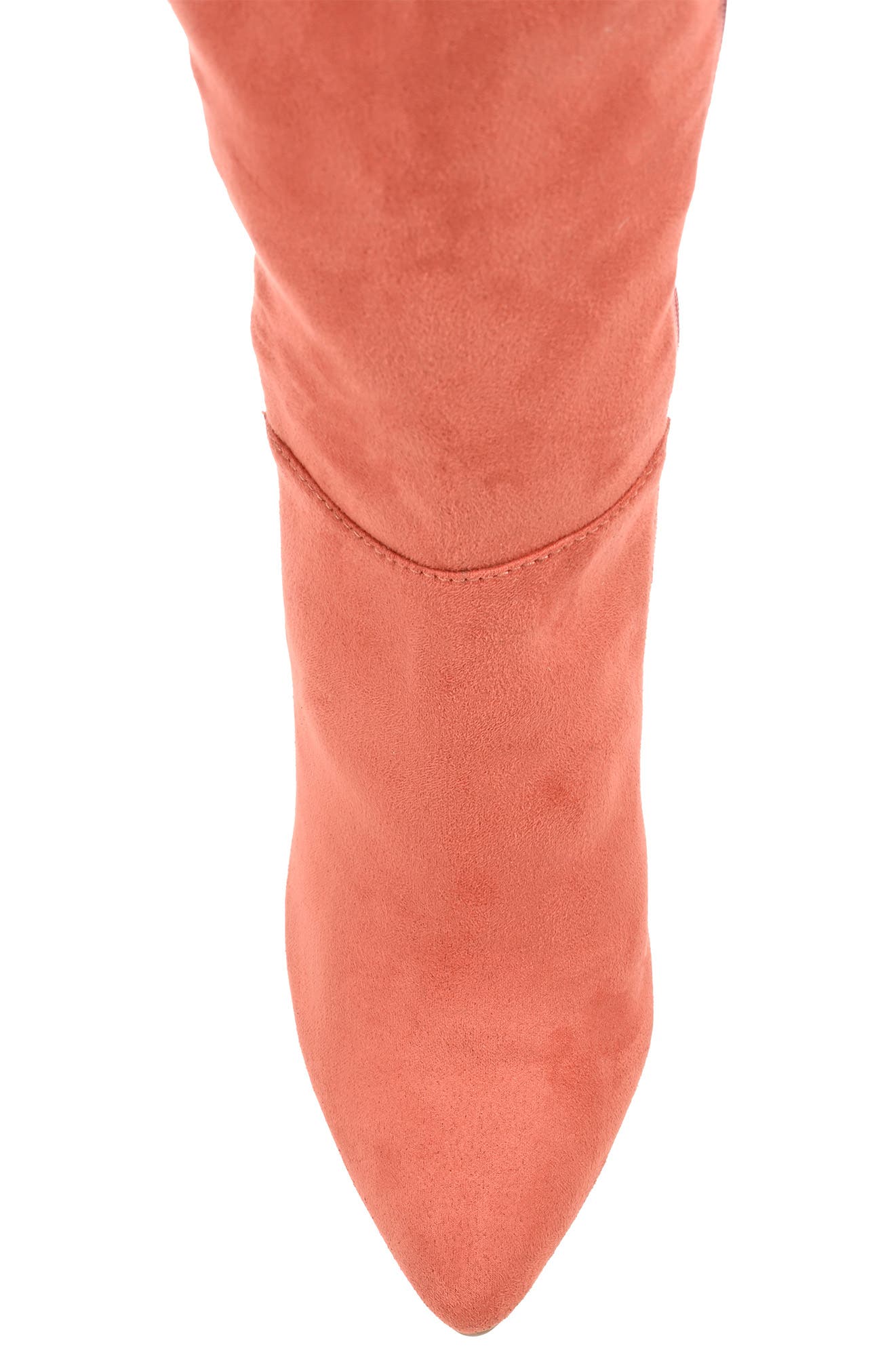 Dominga Block Heel Vegan Leather Boot, Alternate, color, CLAY