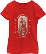 Star Wars: The Mandalorian and Grogu Girls' Wherever I Go He Goes Logo T-Shirt