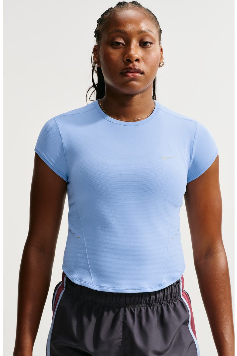 Swift Dri-FIT Seamless Performance T-Shirt, Alternate, color, ALUMINUM/ COOL GREY
