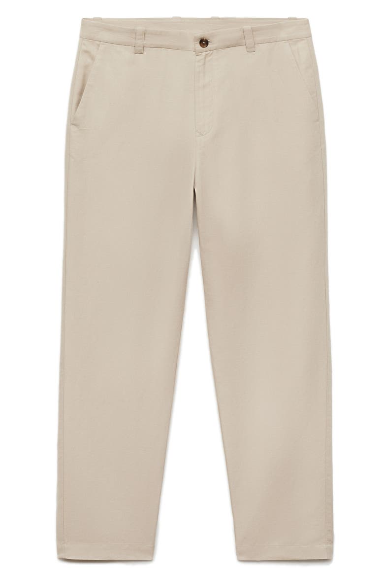 Regular Fit Linen & Cotton Pants, Alternate, color, SAND