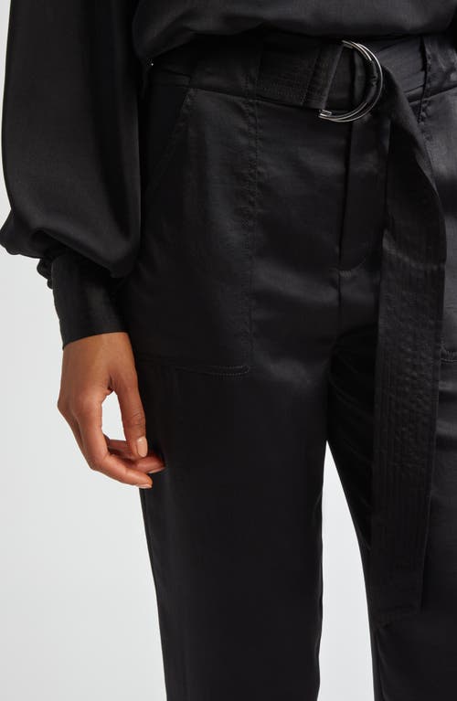 RAMY BROOK RAMY BROOK HAYDEN BELTED SATIN PANTS 