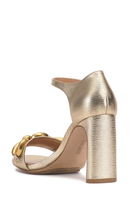 Vince Camuto Aurelia Ankle Strap Sandal In Gold