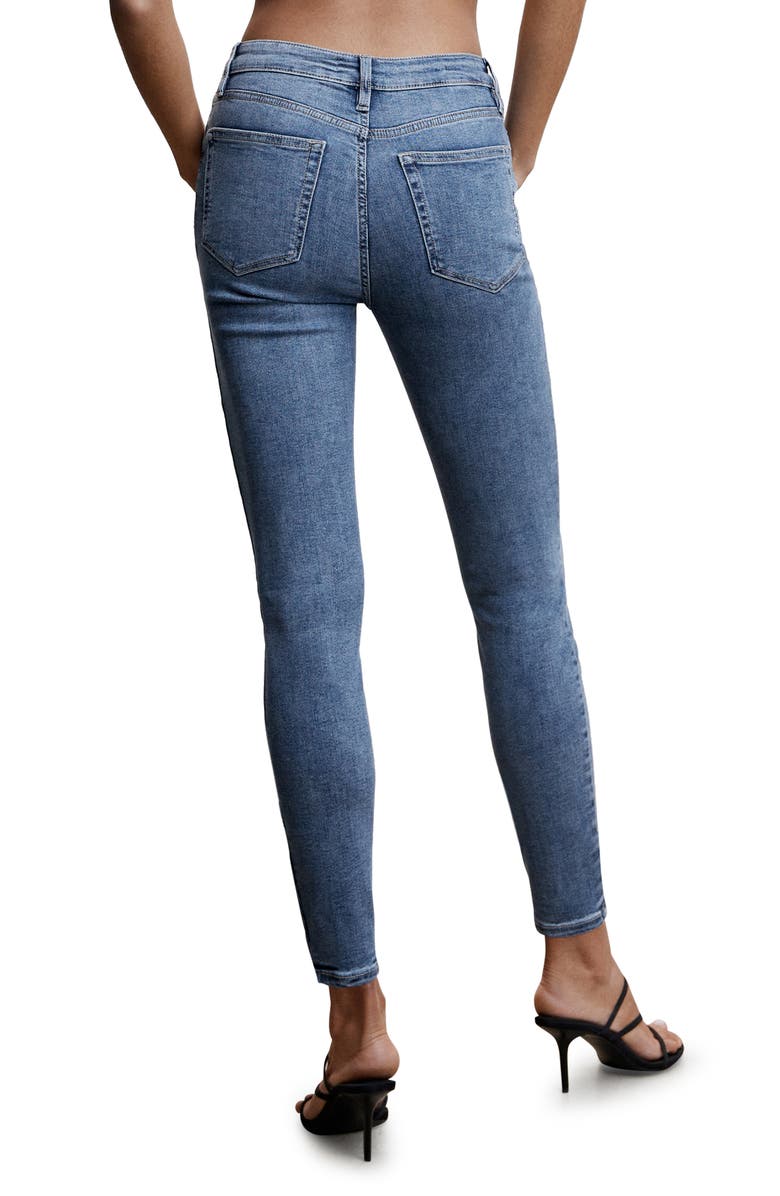 MANGO High Waist Skinny Jeans, Alternate, color, 