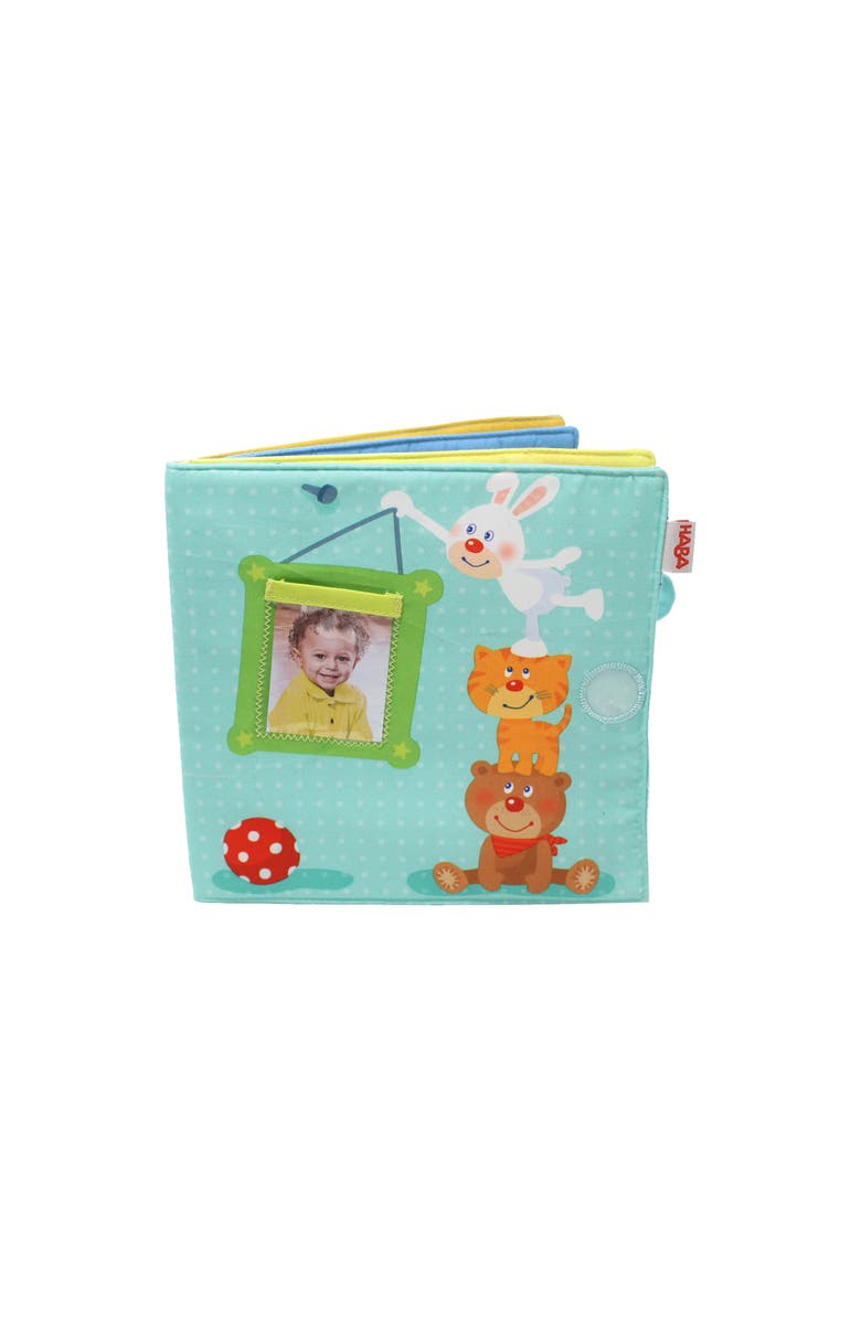 HABA My First Photo Album - Soft Fabric Baby Book, Baby Album Fits (8) 4"x6" Photos, Sensory Toys for Babies, Baby Books 12-18 Months & Up, Alternate, color, 