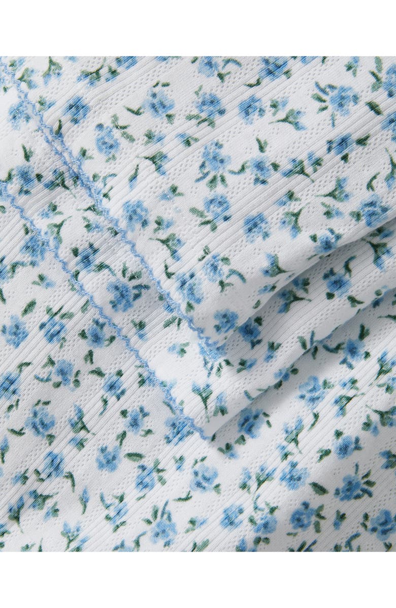 Petite Plume Pima Cotton Pointelle Pajama Pants, Alternate, color, 