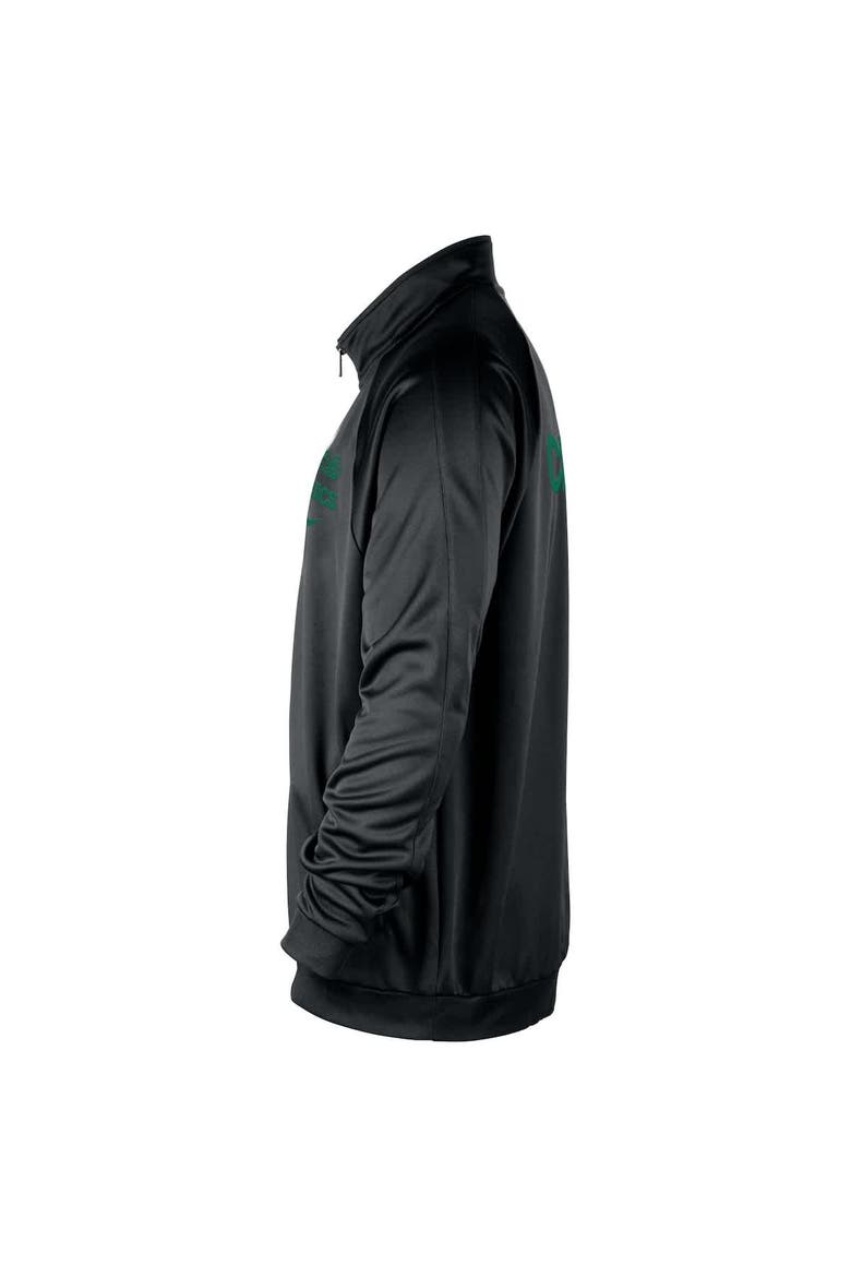 Men's Nike Black Boston Celtics Courtside Pique Club Full-Zip Track Jacket, Alternate, color, Black