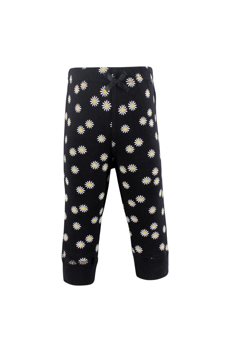 Hudson Baby 4Pk Everyday Pants Set, Alternate, color, Black Daisy