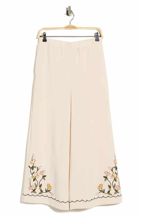 Adrianna Papell Embroidered Pants