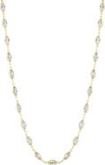 SPHERA MILANO Gold Vermeil Marquise CZ Necklace