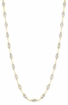 SPHERA MILANO Gold Vermeil Marquise CZ Necklace