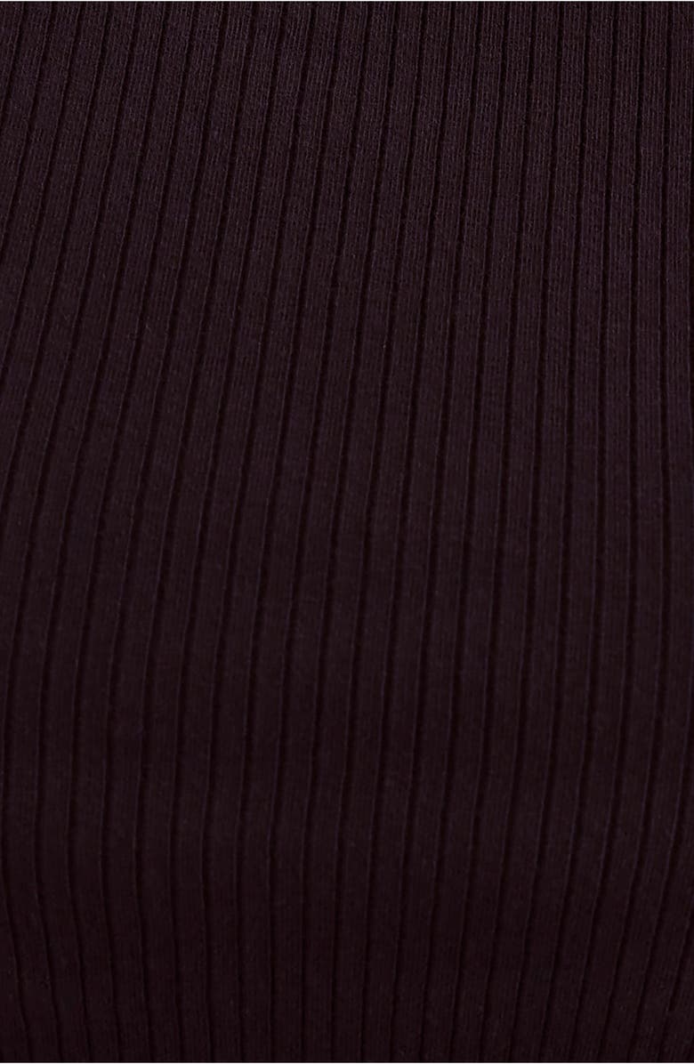 Free People Mia Rib Tank, Alternate, color, Black