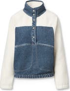 rag & bone rb Miramar High Pile Fleece Pullover