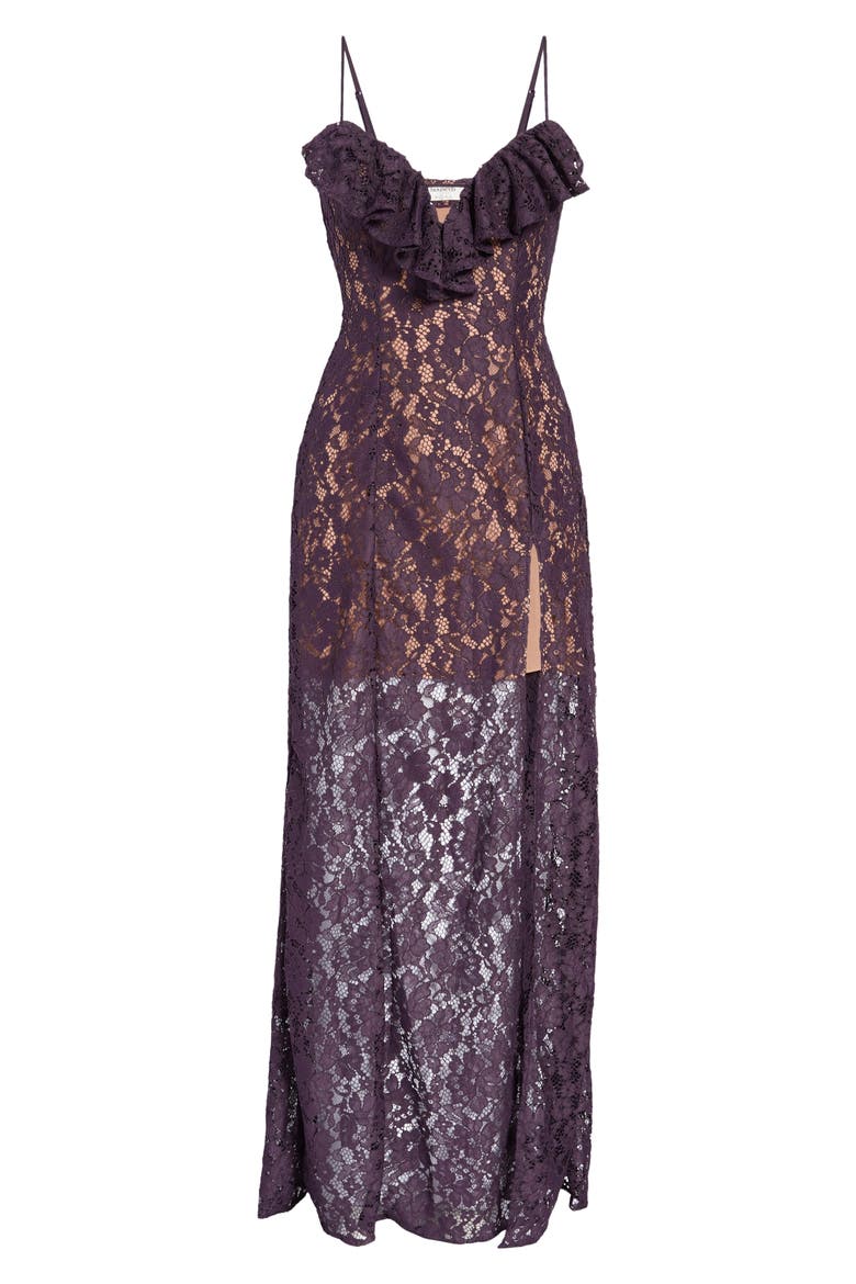 Malia Lace Dress, Alternate, color, DEEP PURPLE