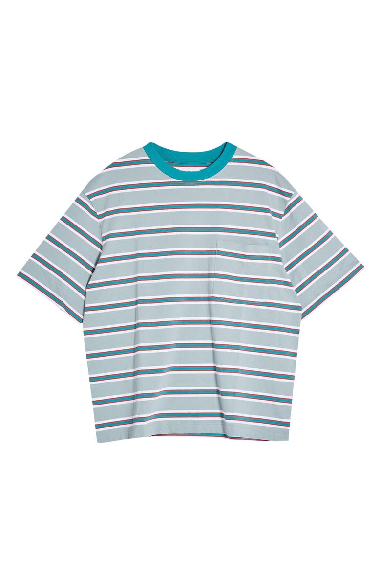 Topman Multistripe Pocket T-Shirt, Alternate, color,