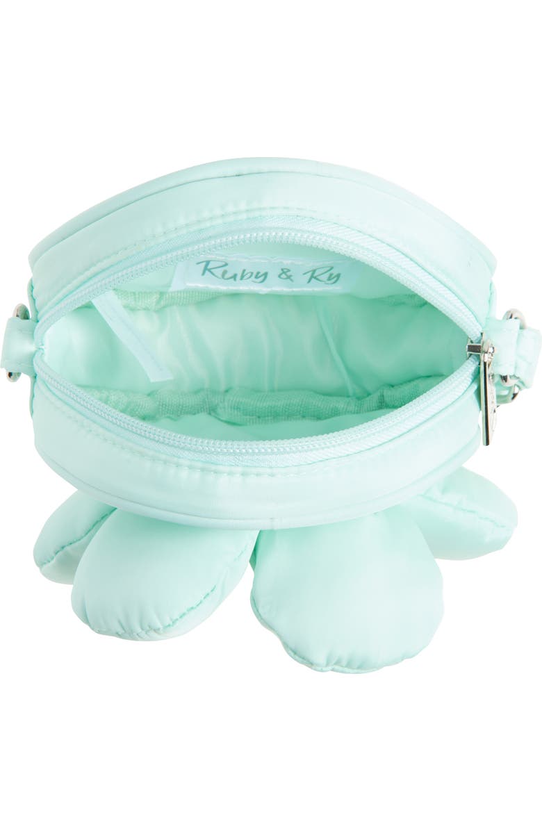Ruby & Ry Kids' 3D Puffy Flower Bag, Alternate, color, Aqua