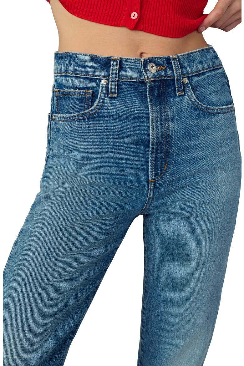 The Margot High Waist Ankle Slim Straight Leg Jeans, Alternate, color, IMPACT