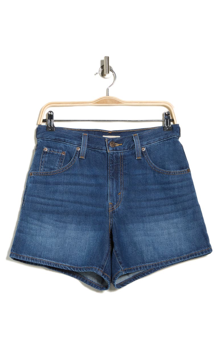 Levi's Cinch Mid Thigh Denim Shorts, Main, color, Kiss Goodbye Short