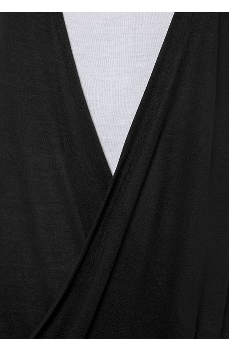 LASCANA Women's Sleeveless Wrap Look Top, Alternate, color, Black