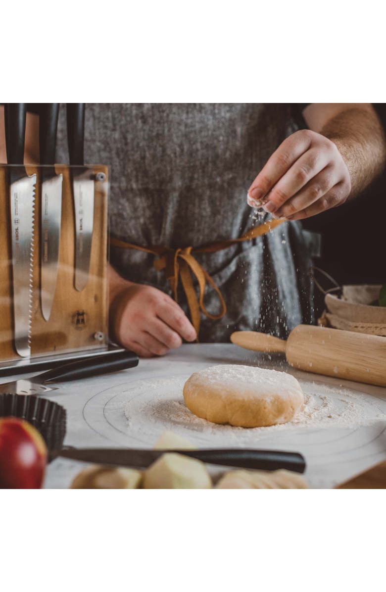 Schmidt Brothers Cutlery Carbon 6, 7-Piece Knife Block Set, Alternate, color, Black