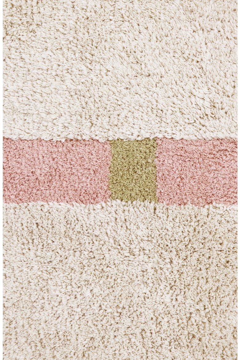 Lane Fringe Trim Washable Cotton Blend Rug, Alternate, color, VINTAGE NUDE