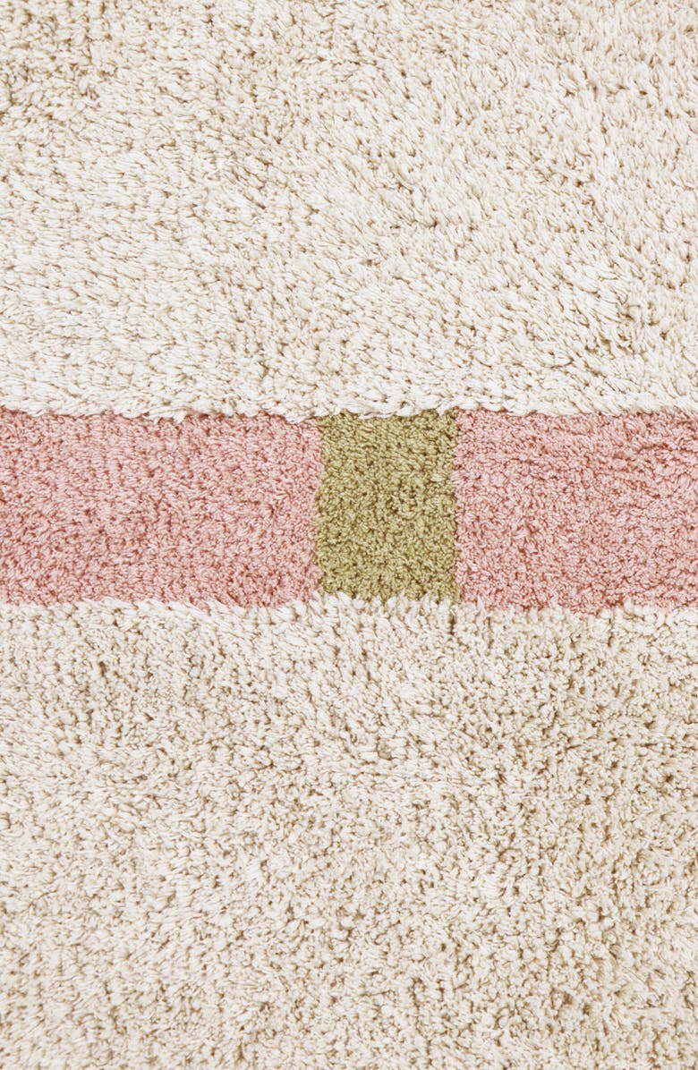 Lorena Canals Lane Fringe Trim Washable Cotton Blend Rug, Alternate, color, Vintage Nude