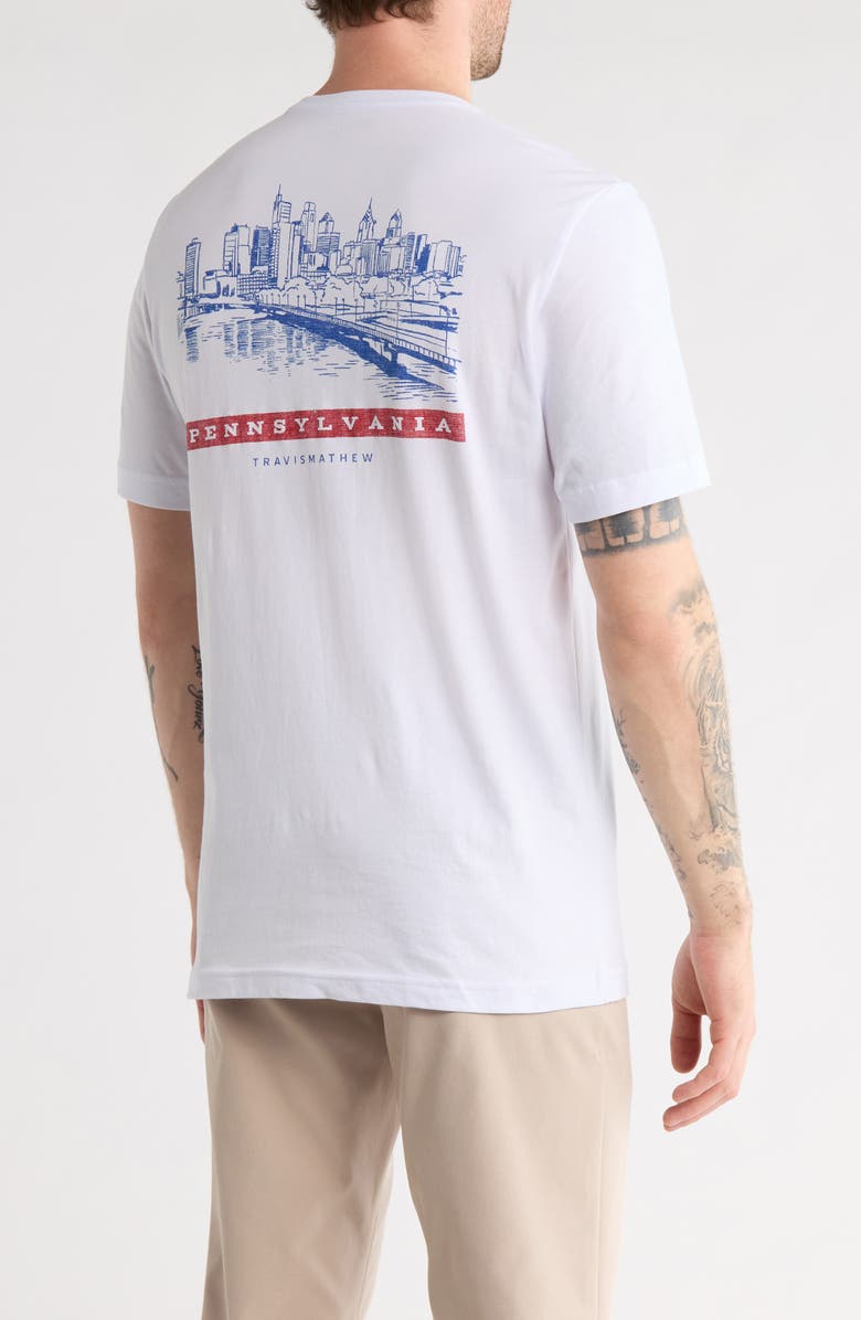 TravisMathew Rope Bridge T-Shirt, Alternate, color, White