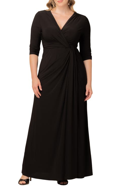 Evening Romance Stretch Jersey Gown (Plus)