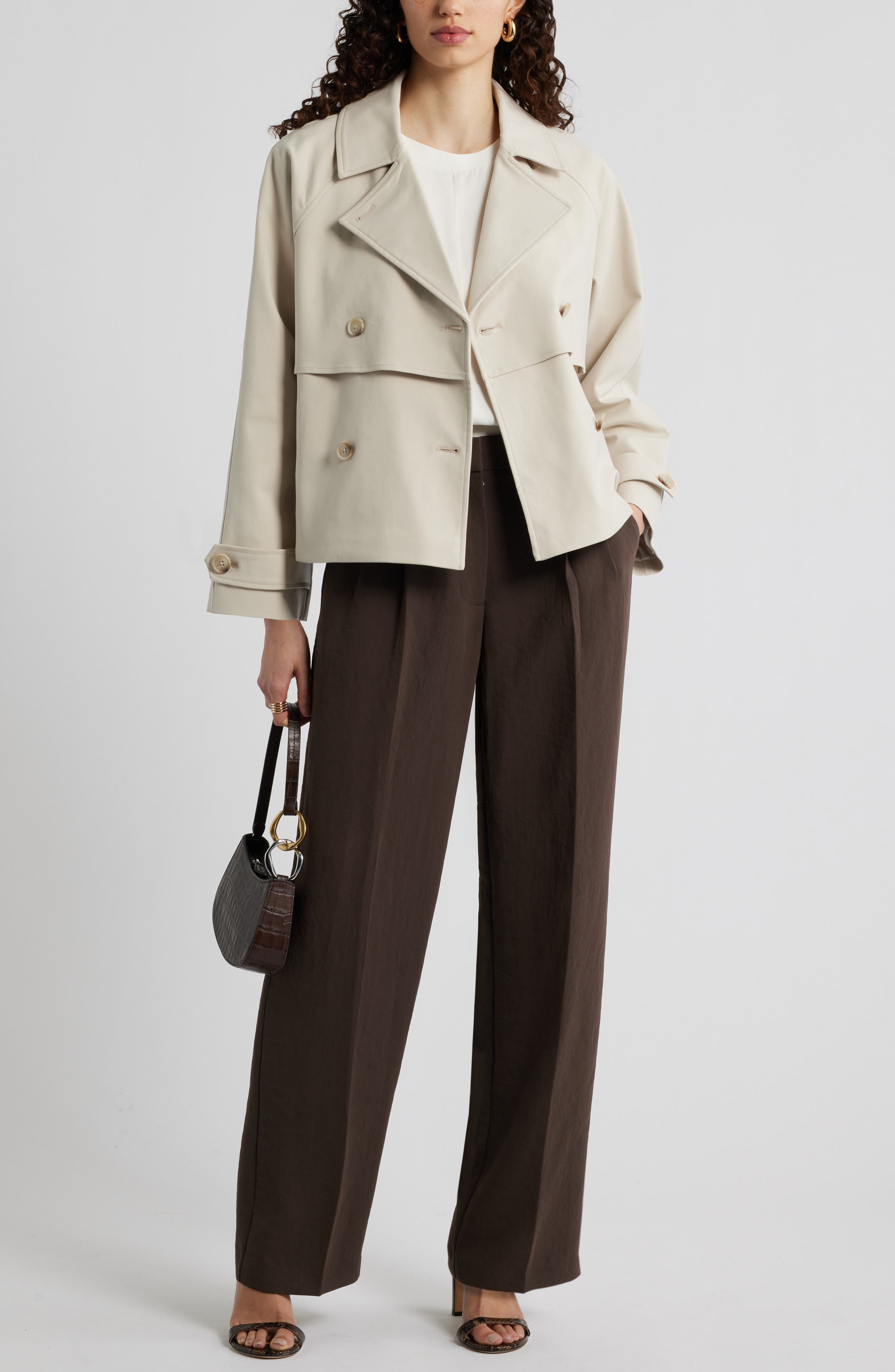 Stretch Cotton Trench Coat - image 4