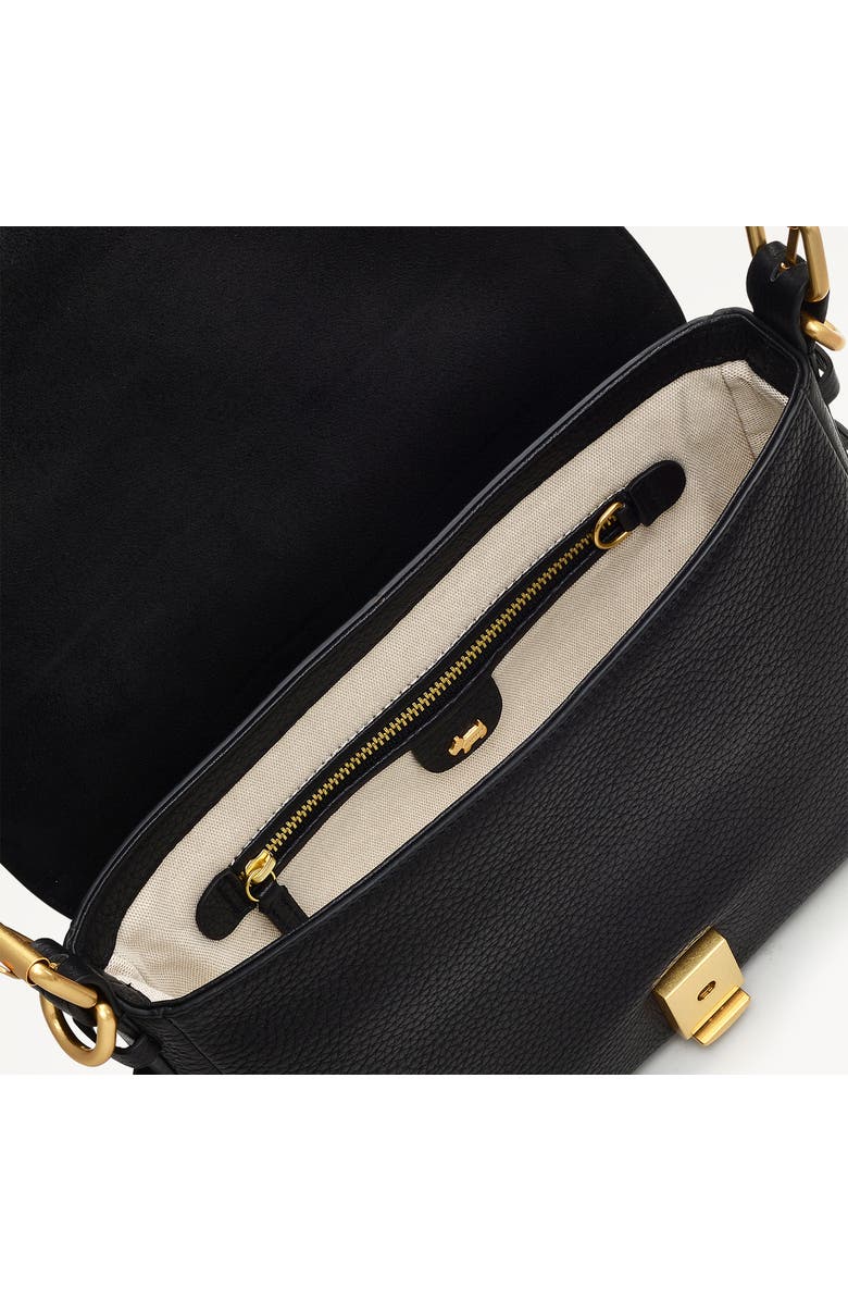 Radley Grafton Street Small Flapover Crossbody Bag, Alternate, color, Black