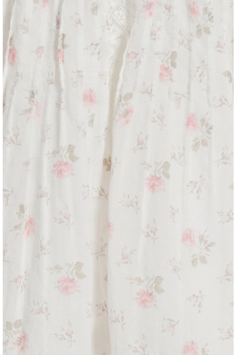 Kids' Solena Floral Cotton Skirt, Alternate, color, SUNWASHED IVORY