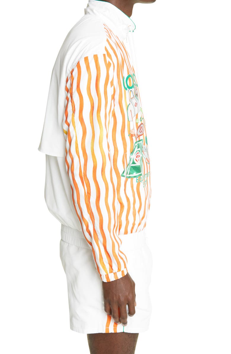 Casablanca Casa Way Tennis Club Track Jacket, Alternate, color, 