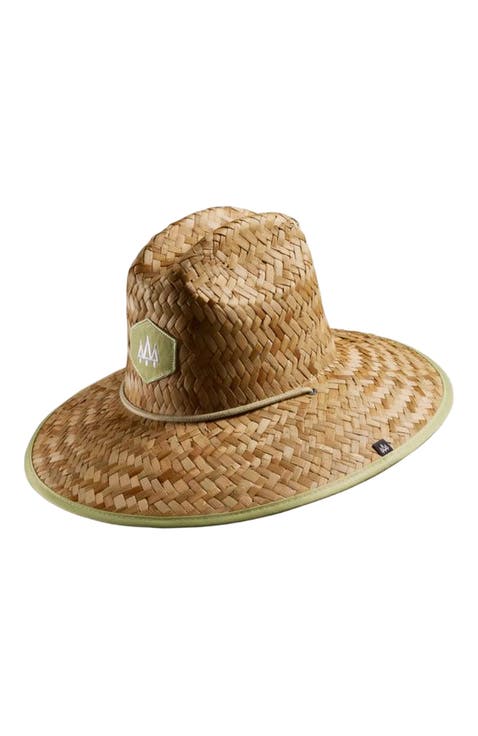 Solid Straw Lifeguard Hat