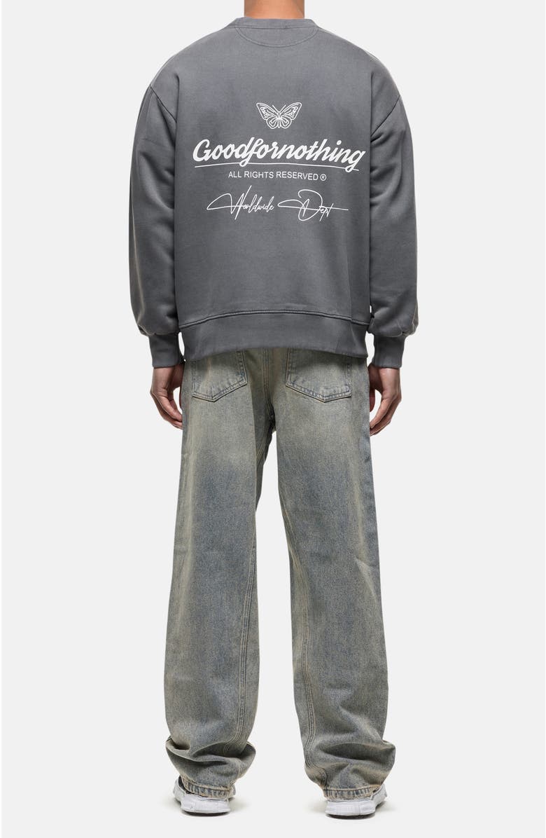 Good For Nothing Washed Grey Cult Sweathsirt, Alternate, color, Grey