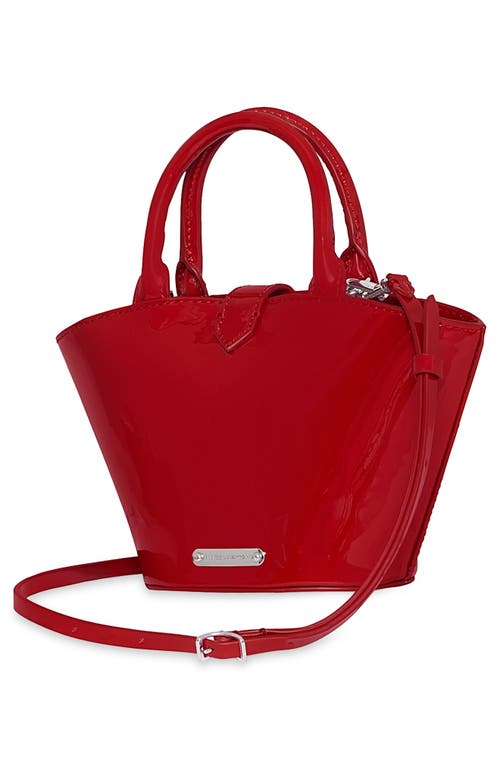 Rebecca Minkoff Micro Megan Fan Faux Leather Tote