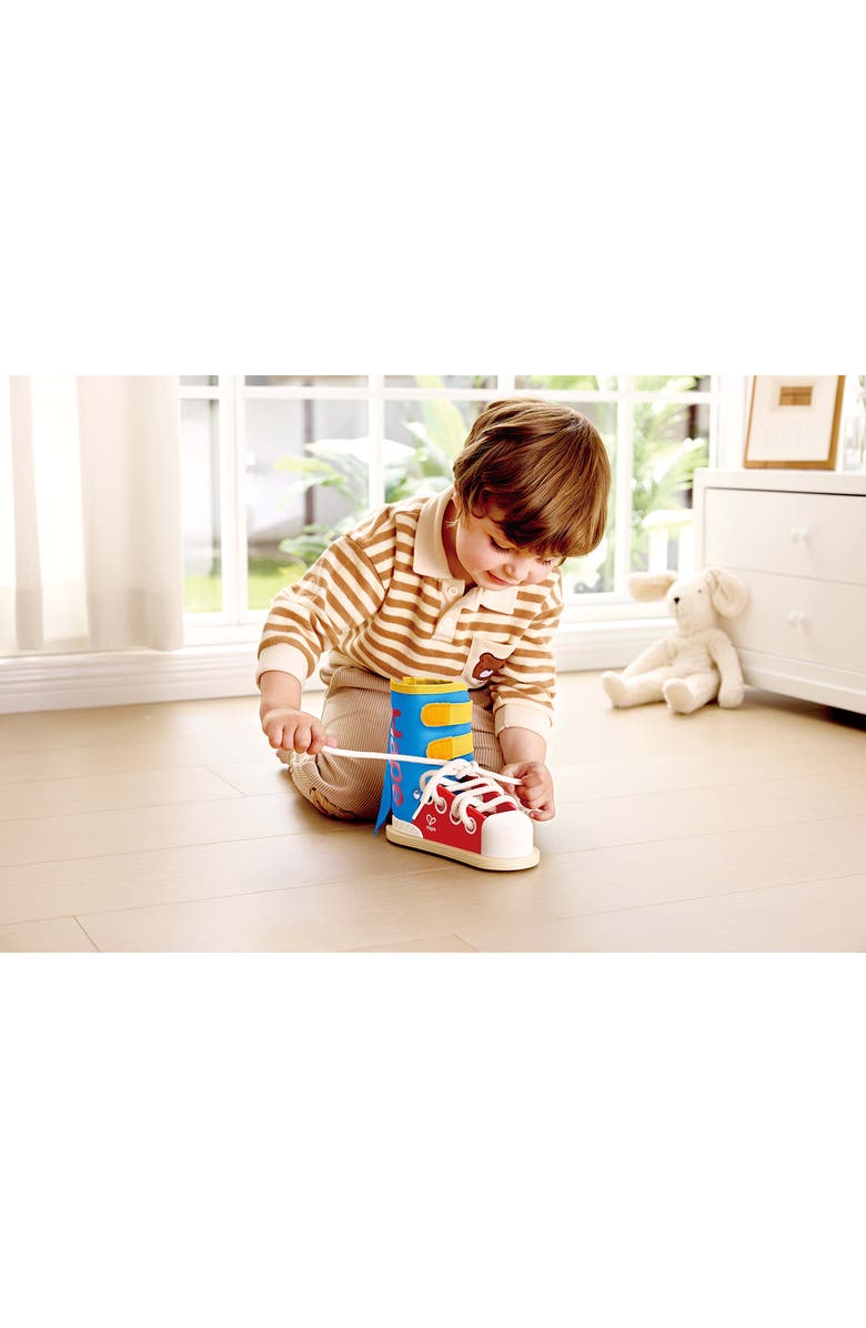 Hape Tie-It Lacing Sneaker Toy, Alternate, color, 