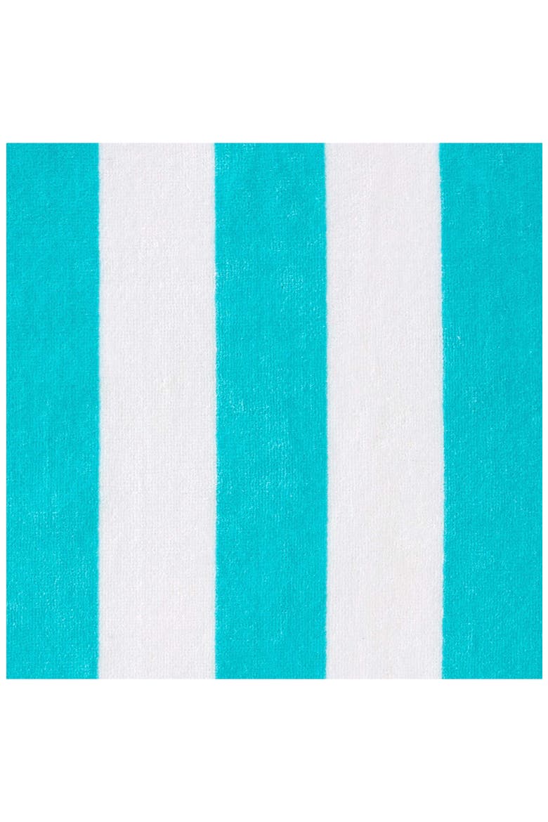 Set of 2 Cotton Blend Terry Beach Towels, Alternate, color, LIGHT / MEDIUM BLUE
