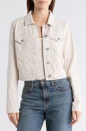 PAIGE Chara Crop Denim Shirt Jacket