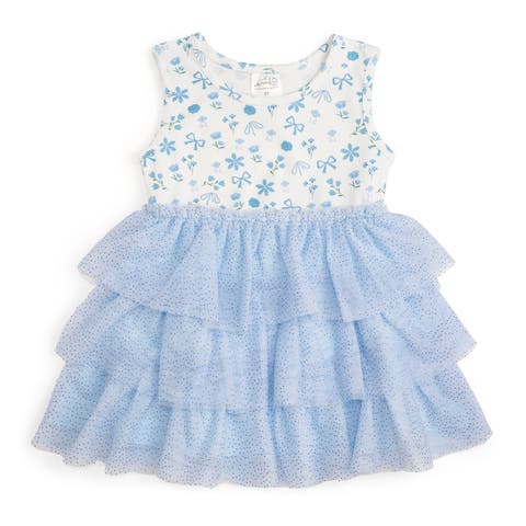 Sky Floral Tank Tutu Dress (Baby, Toddler & Little Kid)