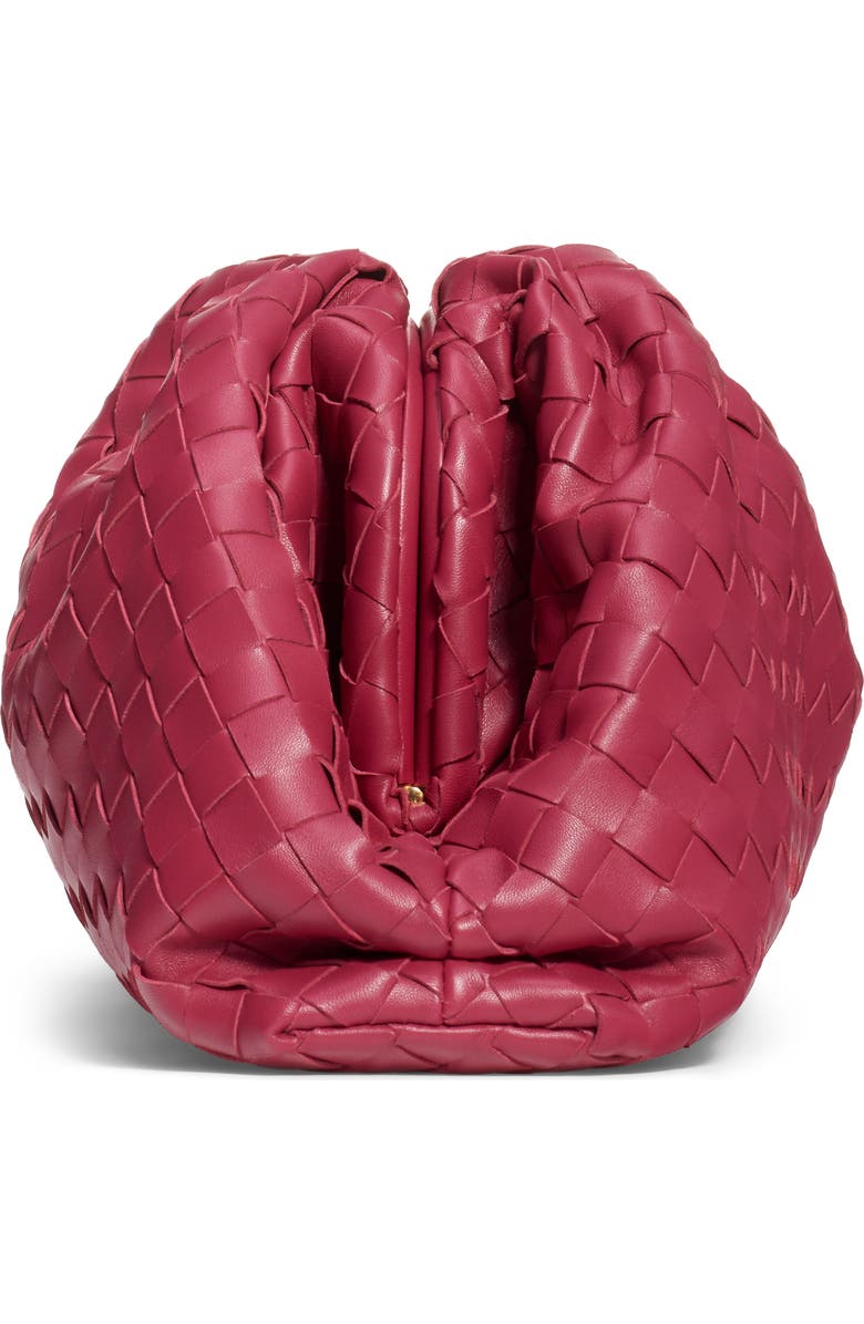 Bottega Veneta Intreciato Pouch Leather Clutch, Alternate, color,