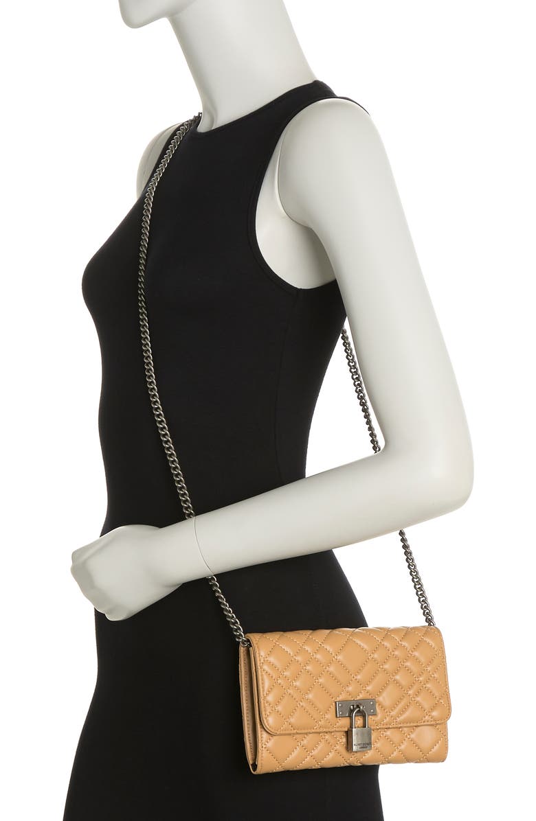 Kurt Geiger London KURT GEIGER Brixton Quilted Chain Wallet, Alternate, color,