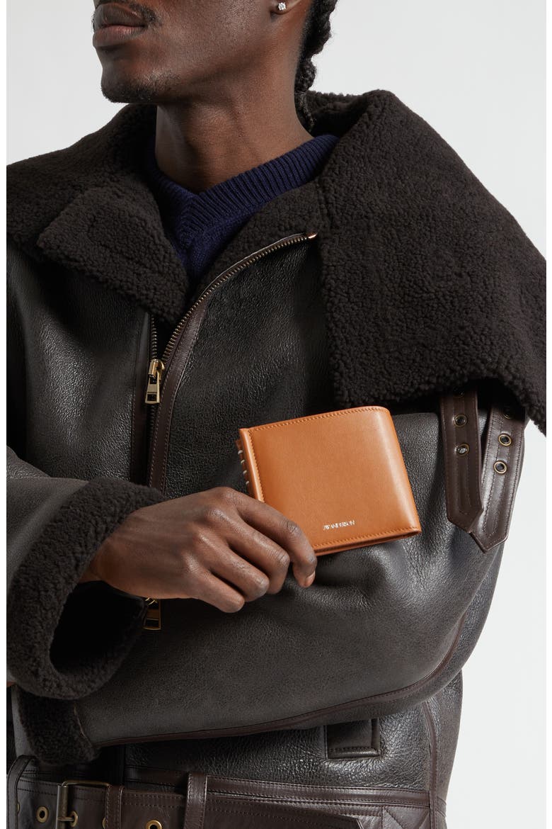 Loafer Leather Bifold Wallet, Alternate, color, TAN