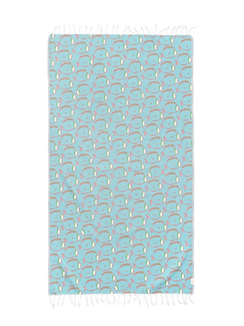 Oversized 37" x 71" Preppy Turkish Beach Towel by Ramus & Co
